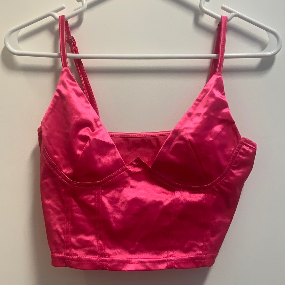 pink corset top